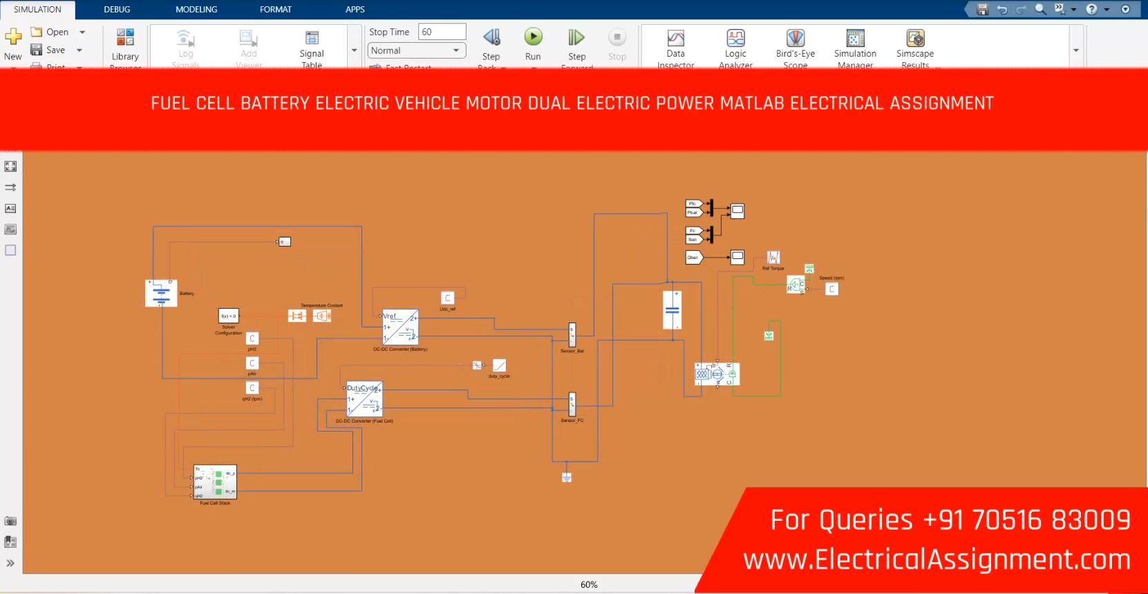 Fuel Cell Electric Vehicle (FCEV) Modeling & Energy Management - MATLAB Simulink screenshot 7